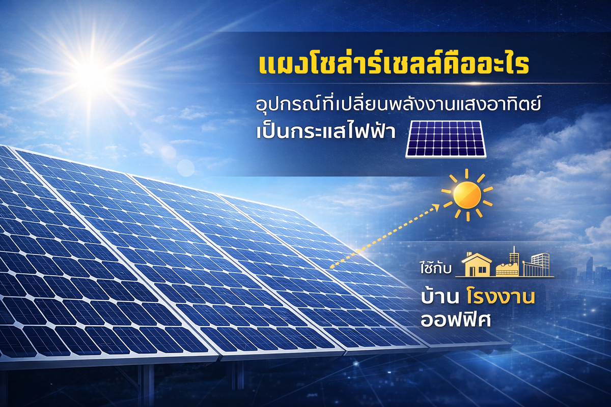 แผงโซล่าเซลล์คืออะไร?